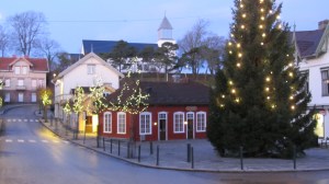 Julegrana på torget