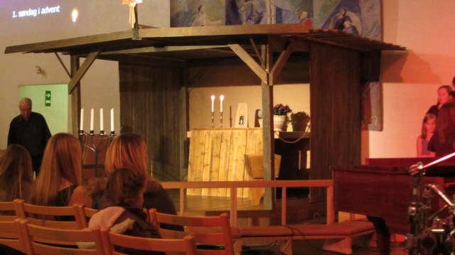 Julekrybben i Langesund kirke