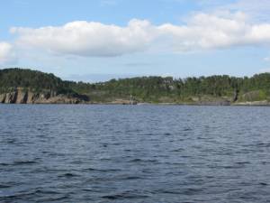 Steinvika fra sjøen