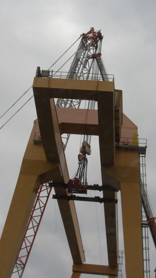 Påsatt tverrbjelke for løftet 7.10.2014