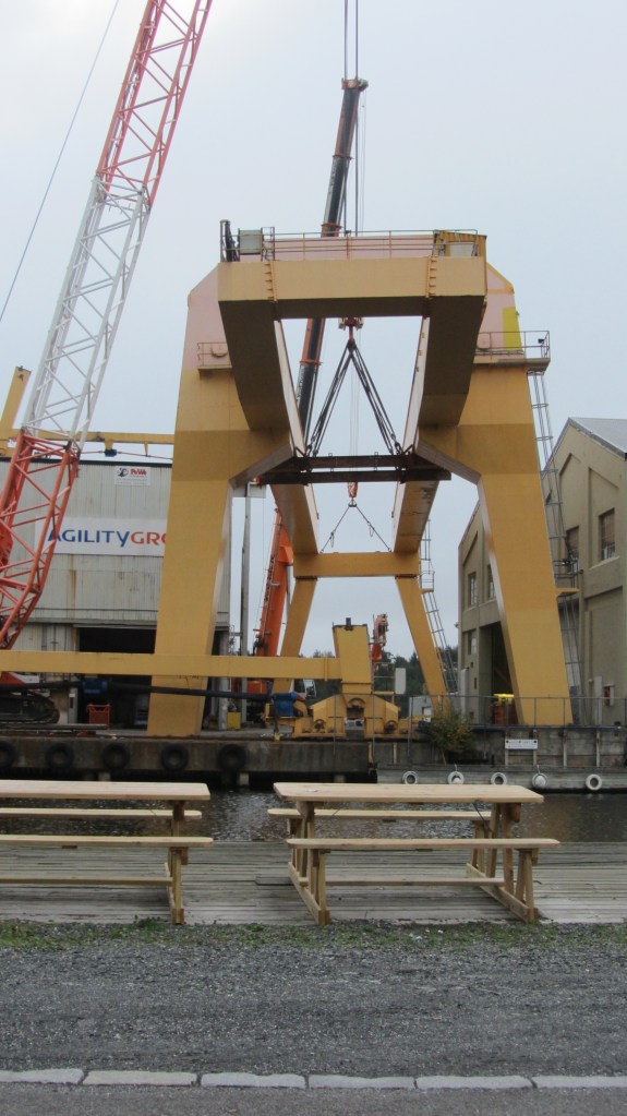 Krana i Langesund nede for telling - 14.10-2014