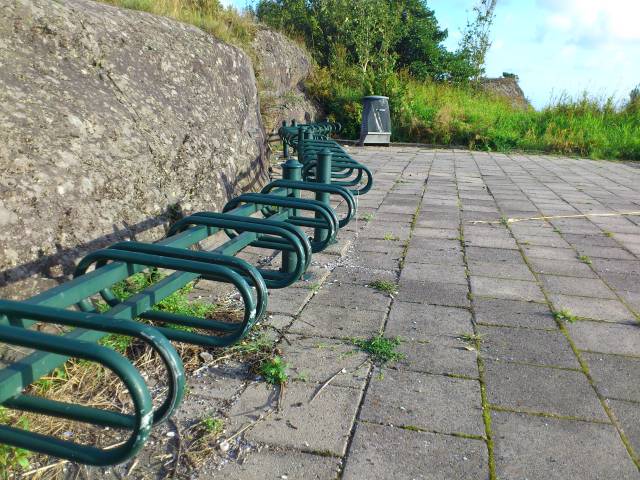 Her kan du plassere sykkelen 