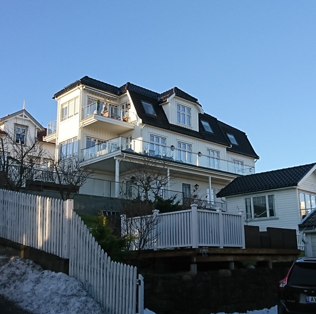 Storgata 28, Langesund. Sett fra Vaterlandsgate.