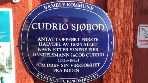 Cudrio sjøbod Plakett