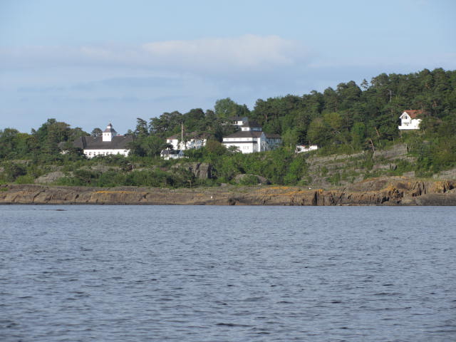 Langesund Bad fra sjøen